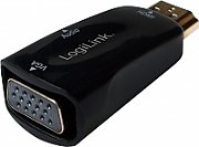 CABLU video LOGILINK, adaptor USB 3.0 (T) la DVI-I DL (M), 10cm, rezolutie maxima Full HD (1920 x 1080) la 60 Hz, negru, 