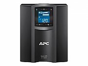 UPS APC SMC1500IC, 1500 VA, 900 W, cu management, line-interactive, 8x C13, 1x C14, 1x RJ45, 1x USB, 24V Baterie cu plăci de plumb şi acid, LCD, Tower, Negru 