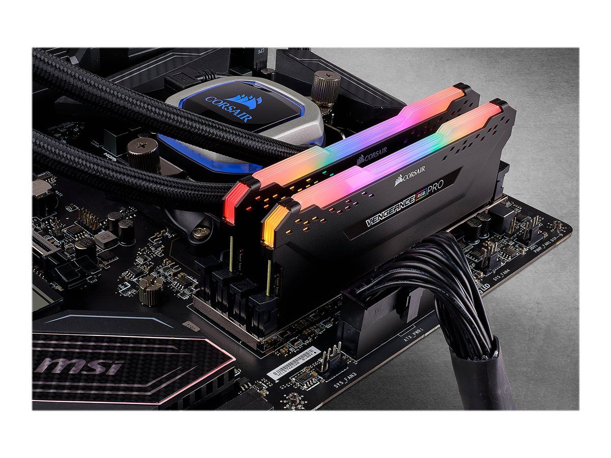 CORSAIR 16GB RAMKit 2x8GB DDR4 3200MHz 2x288Dimm Unbuffered 16-18-18-36 Vengeance RGB Pro Black Heat Spreader RGB LED 1.35V XMP2.0_4