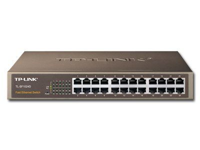 SWITCH TP-LINK 24 porturi 10/100Mbps. carcasa metalica, desktop/rackmount 