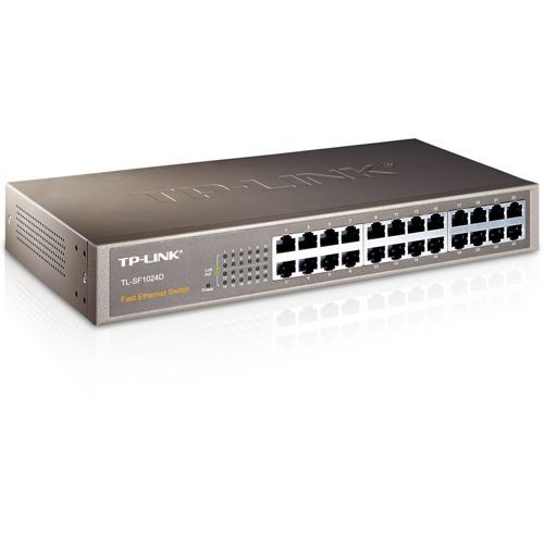 SWITCH TP-LINK 24 porturi 10/100Mbps. carcasa metalica, desktop/rackmount 