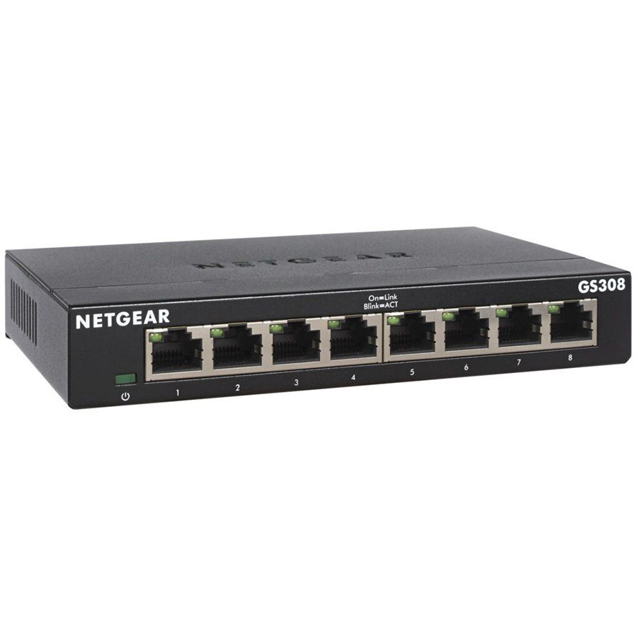 NETGEAR GS308-300PES Netgear 8-Port Gigabit Desktop Switch Metal 300-SERIES (GS308 v3)_2