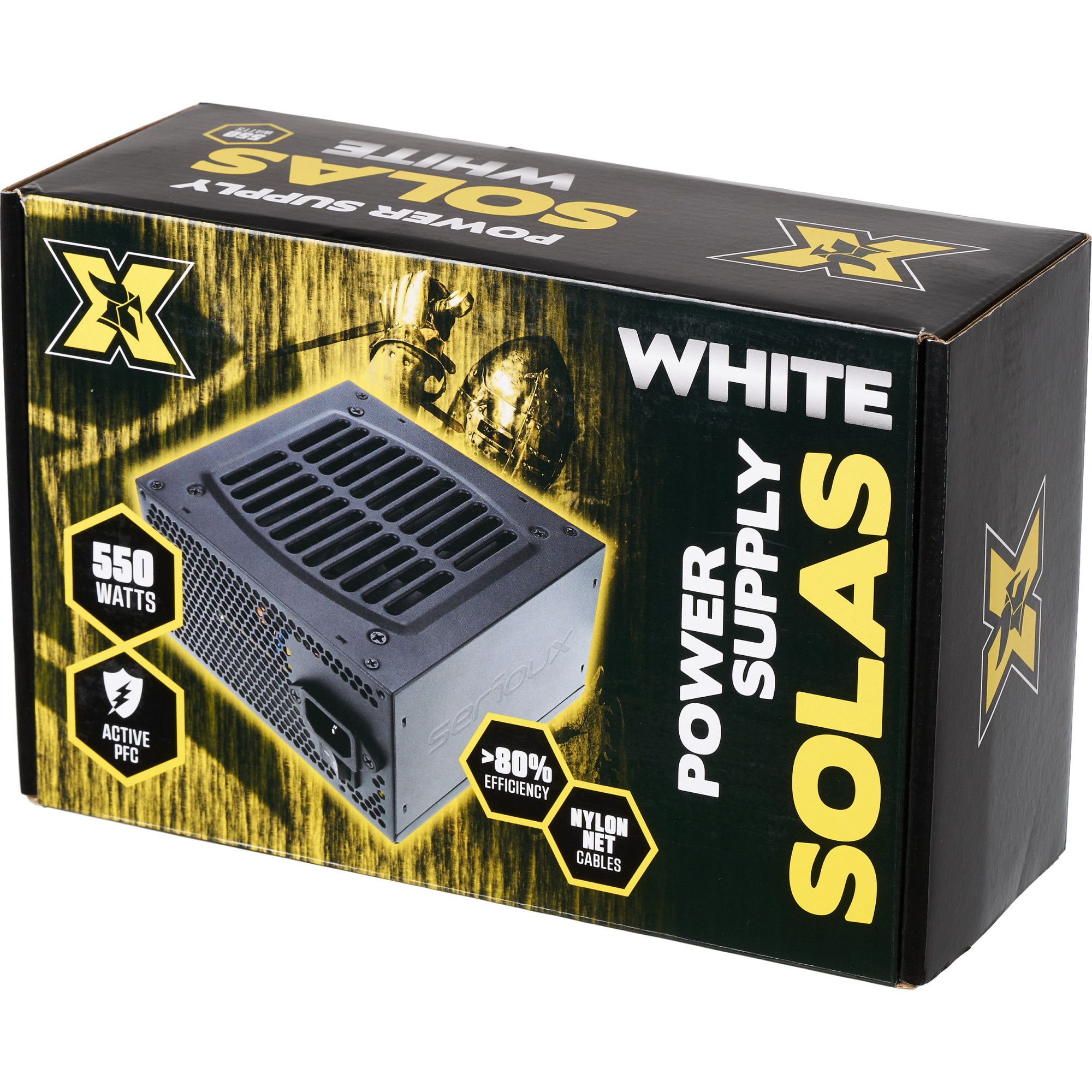 Sursa ATX Serioux, Solas White, PFC Activ, cabluri mansetate, 550W_2