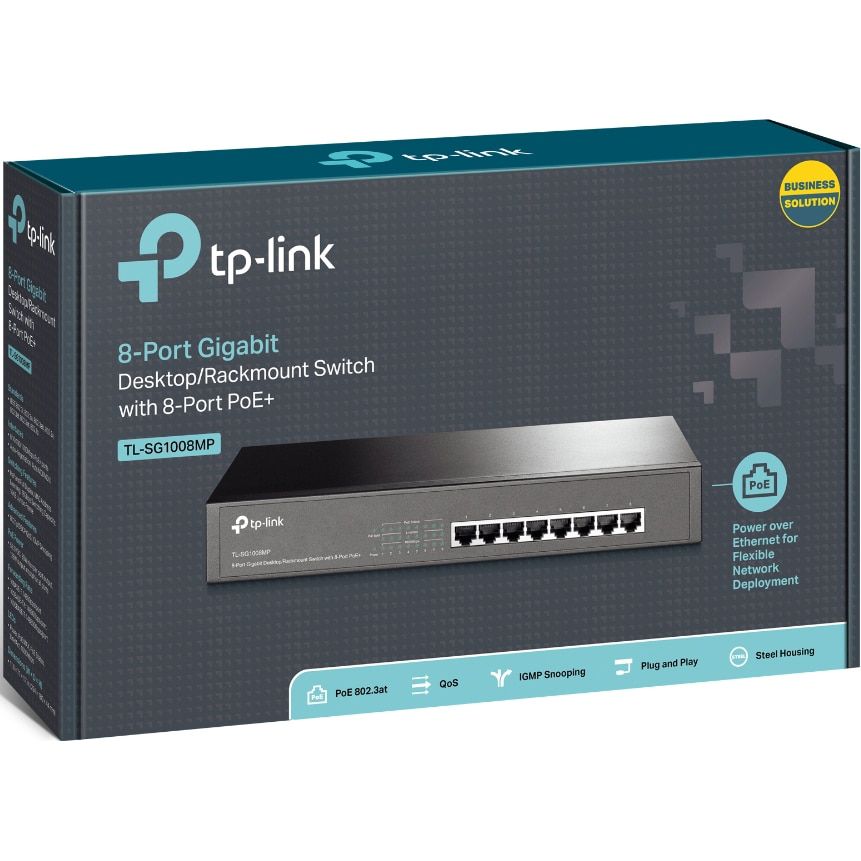 Switch TP-Link TL-SG1008MP, 8 port, 10/100/1000 Mbps_4