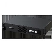 UPS nJoy UPLI-LI200CO-AZ01B, 2000 VA, 1200 W, cu management, line-interactive, AVR, 8x C13, 3.7 minute (50% sarcina), LCD, Rack 2U, Negru 