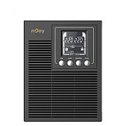 UPS nJoy UPOL-OL100EP-CG01B, 1000 VA, 800 W, cu management, on-line, 3x Schuko, 6 minute (50% sarcina), Negru 