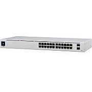 Ubiquiti Switch UniFi 24xRJ45 GBit/2xSFP Managed 16xPoE 95W Gen2 19 Rack-Mountable, Fanless, 1,3 Touchscreen_1