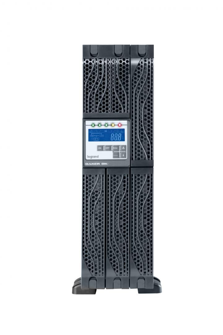 UPS Legrand Daker DK Plus 5000VA/ 5000W, tip online cu dubla conversie VFI-SS-111, forma Rack/ Tower, 230V, baterie 12V/ 5Ah, dimensiuni 440x176 (4U) x680mm, IP21, culoare negru_2