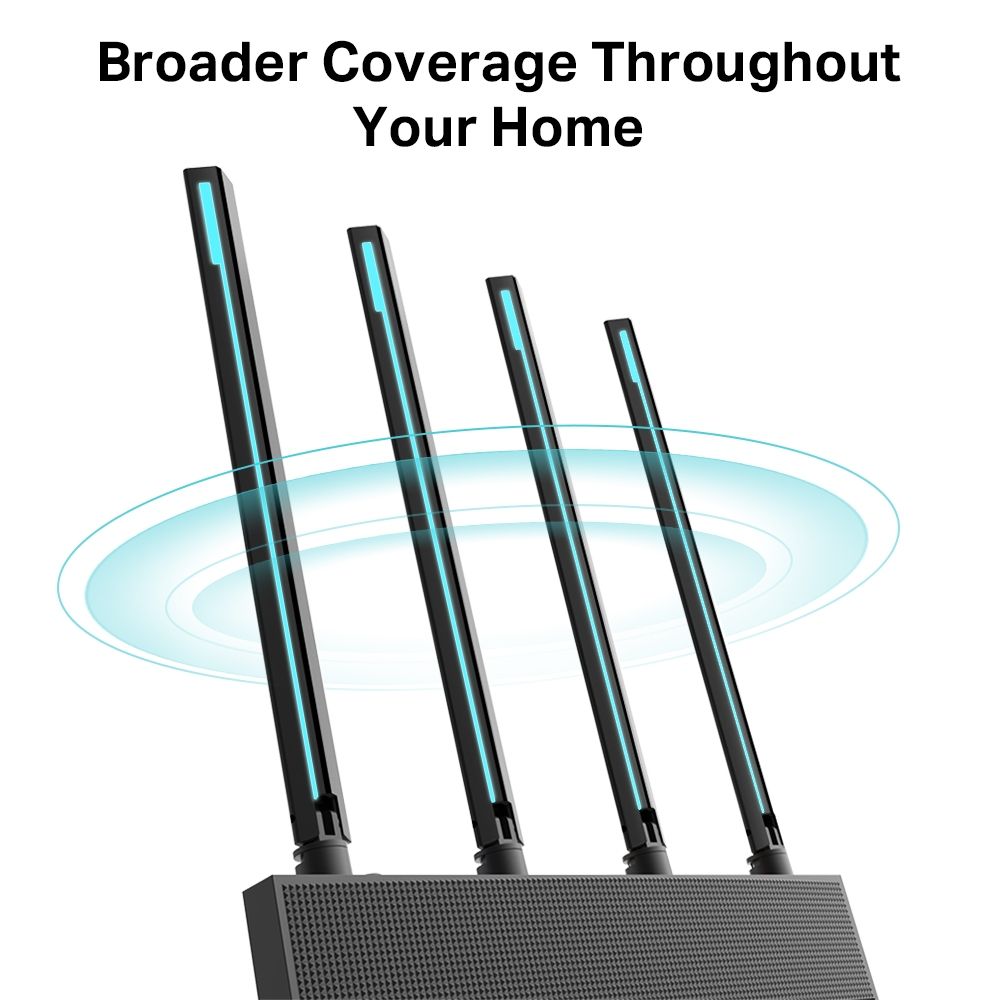 Router Wireless TP-Link ARCHER C80, 4*10/100Mbps LAN Ports,1* 10/100MbpsWAN Port, 4 antene externe, 1300 Mbps on 5 GHz + 600 Mbps on 2.4 GHz,Buton Wireless ON/OFF._5