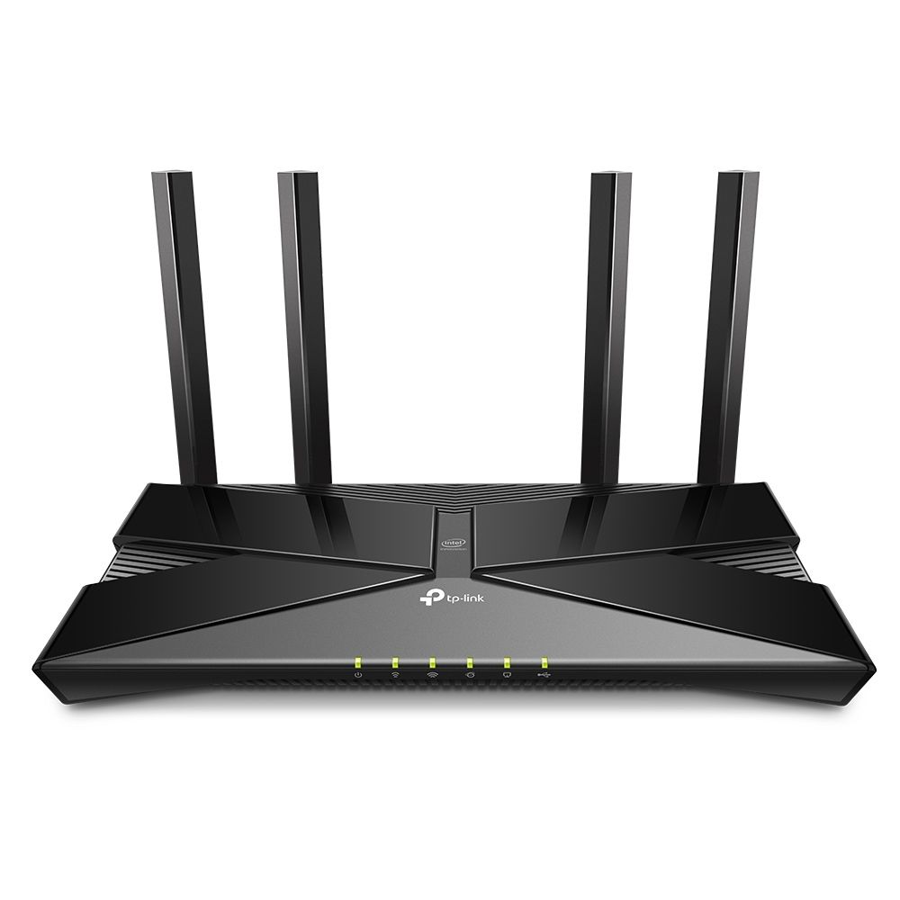 Wireless Router TP-LINK, ARCHER AX50dual band AX3000  5 GHz: 2402 Mbps (802.11ax), 2.4 GHz: 574 Mbps(802.11ax), Standard and Protocol: IEEE 802.11ax/ac/n/a 5 GHz, IEEE 802.11ax/n/b/g 2.4 GHz, 4 x Antene Externe omni-direcționale, 1 x 10/100/1000Mbps port WAN, 4 x 10/100/1000Mbps porturi LAN, 1 x