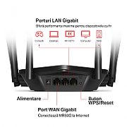 Router Wireless MERCUSYS MR50G, Dual-Band Gigabit AC1900, 600Mbps 2.4 Ghz, 1300 Mbps 5 Ghz,  1× Port Gigabit WAN, 2× Porturi Gigabit LAN, 6 antene omni-direcționale fixe, Standarde Wireless: IEEE 802.11a/n/ac 5 GHz, IEEE 802.11b/g/n/ac 2.4 GHz._4