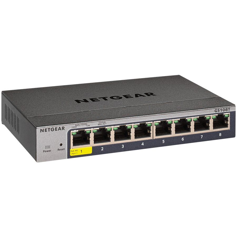 Netgear 8Port Switch 10/100/1000 GS108T v3_2