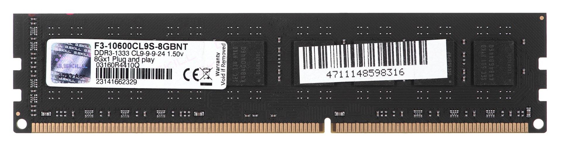 G.SKILL F3-10600CL9S-8GBNT G.Skill DDR3 8GB 1333MHz CL9 1.5V_2