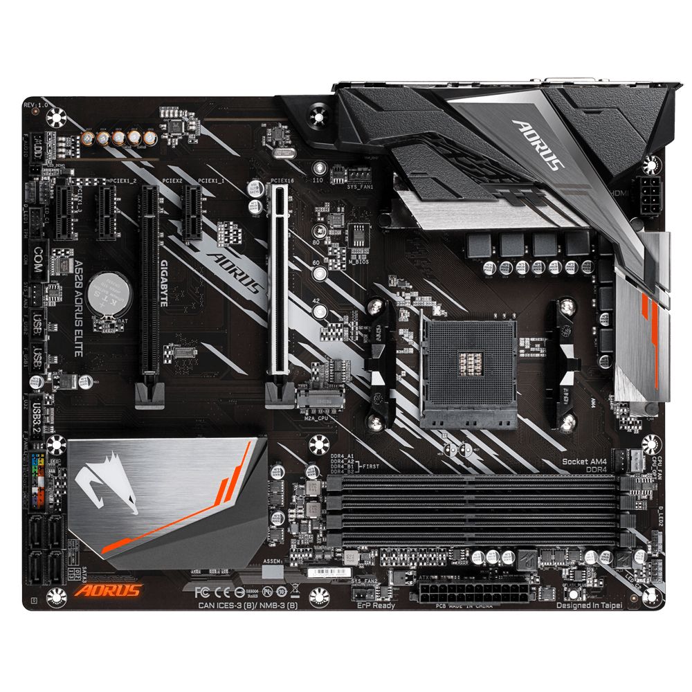 GIGABYTE A520 AORUS ELITE AM4 DDR4 2xM.2 4xSATA HDMI ATX MB_3