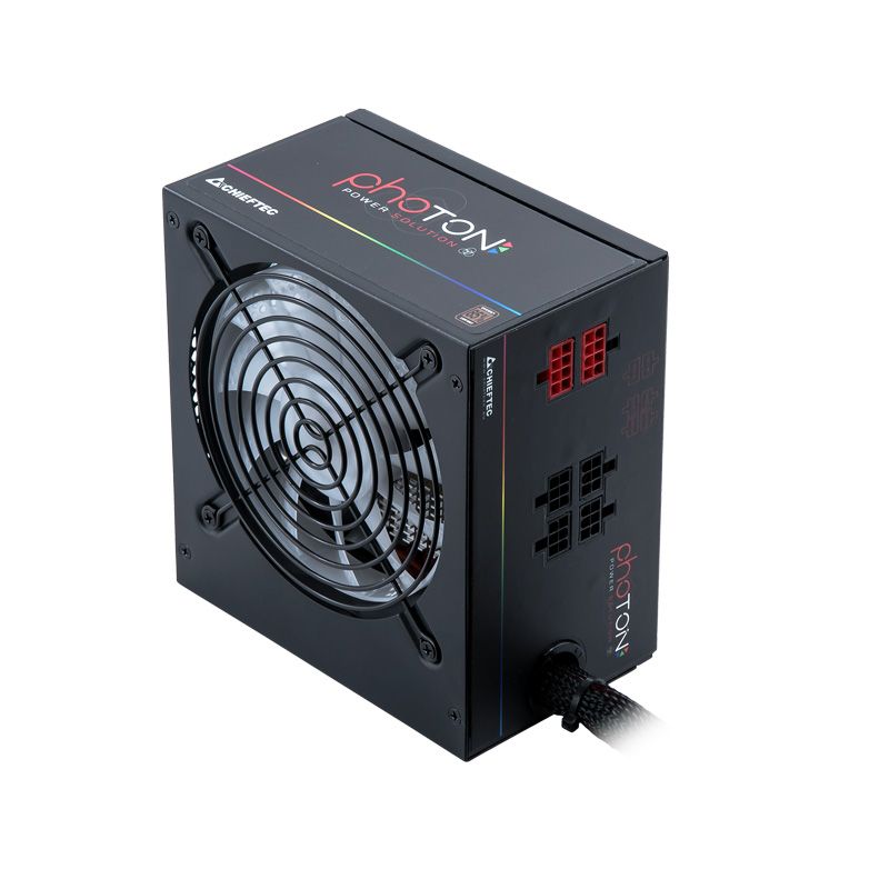 SURSA CHIEFTEC 750W (real), Photon series, modulara, fan 12cm RGB, compatibila 80PLUS Bronze, &gt;85% eficienta, 1x CPU 4+4, 4x PCI-E (6+2), 6x SATA 