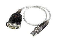 ADAPTOR USB ATEN, USB 2.0 (T) la Serial RS232 (9-pin)(T), 0.35 m, argintiu, UC232A-AT  (include TV 0.06 lei)