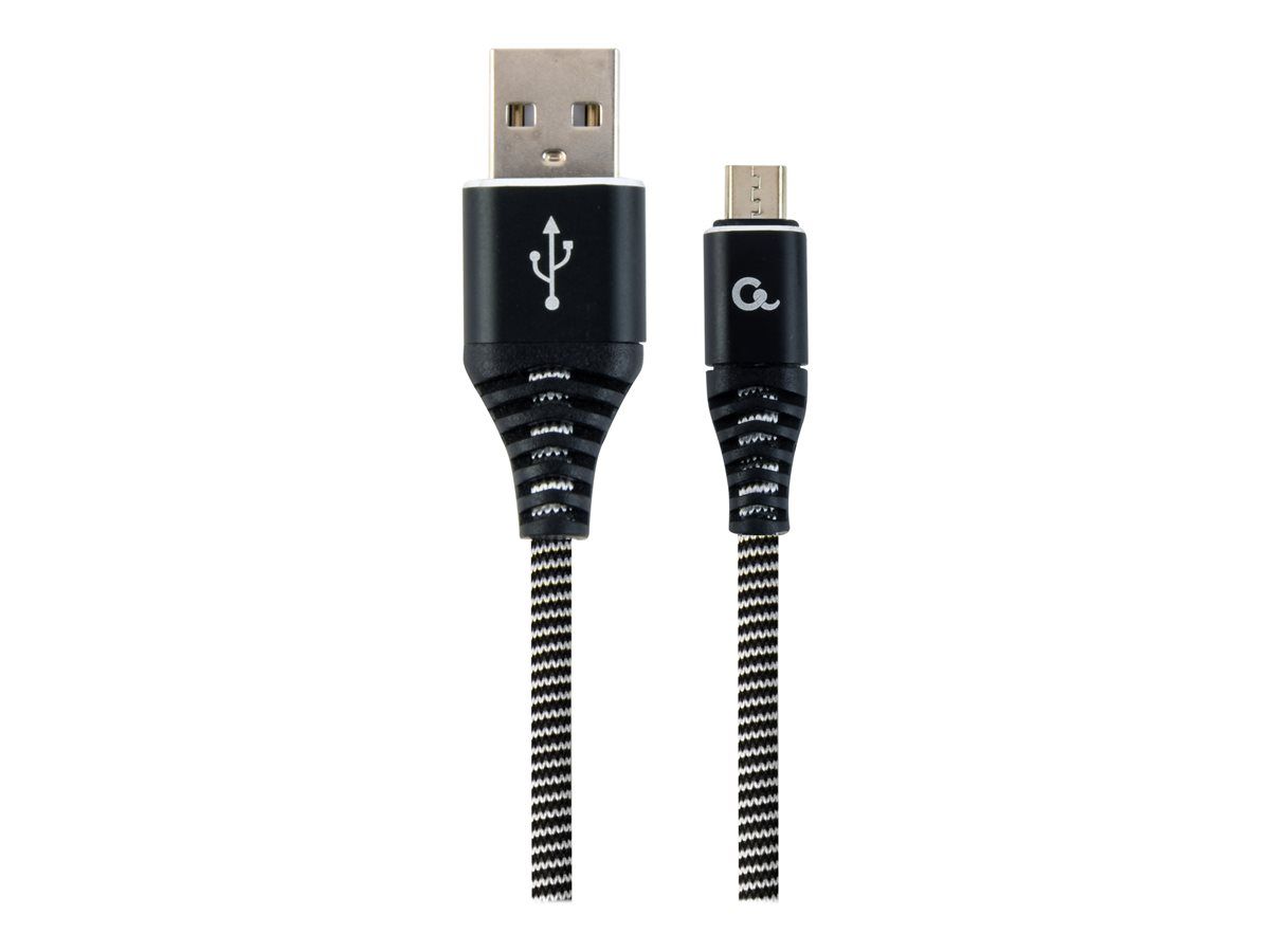 Cablexpert CC-USB2B-AMMBM-2M-BW2 USB cable USB 2.0 USB A Micro-USB B White_2