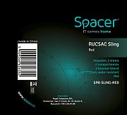 RUCSAC SPACER Sling, nylon,1 bretea, 2 compartimente principale,1 buzunar frontal, 1 buzunar lateral, 35x18x7cm, water resistant, red, 