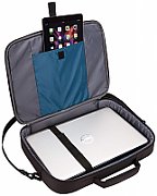 GEANTA CASE LOGIC, pt. notebook de max. 15.6 inch, 1 compartiment, buzunar frontal | buzunar dorsal, waterproof, poliester, negru,  DLC-115 BLACK 