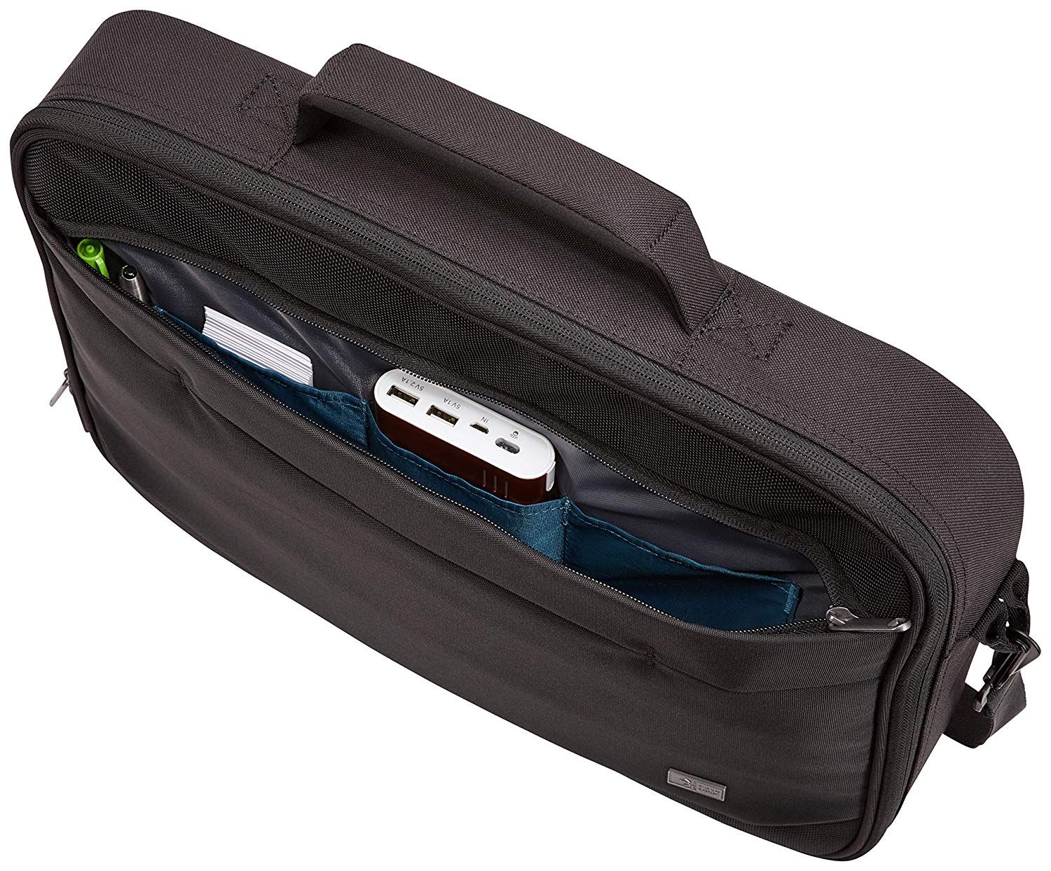 GEANTA CASE LOGIC, pt. notebook de max. 15.6 inch, 1 compartiment, buzunar frontal, waterproof, poliester, negru, 