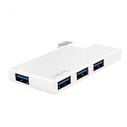 HUB extern LOGILINK, porturi USB: USB 3.0 x 4, conectare prin USB 3.0, alimentare retea 220 V, negru,  UA0149   (include TV 0.75 lei)