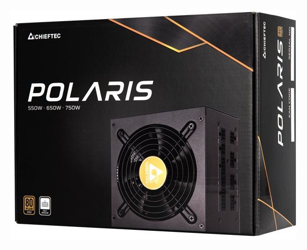 SURSA CHIEFTEC 750W (real), Polaris series, modulara, fan 12cm, certificare 80PLUS Gold, 2x CPU 4+4, 4x PCI-E (6+2), 8x SATA 