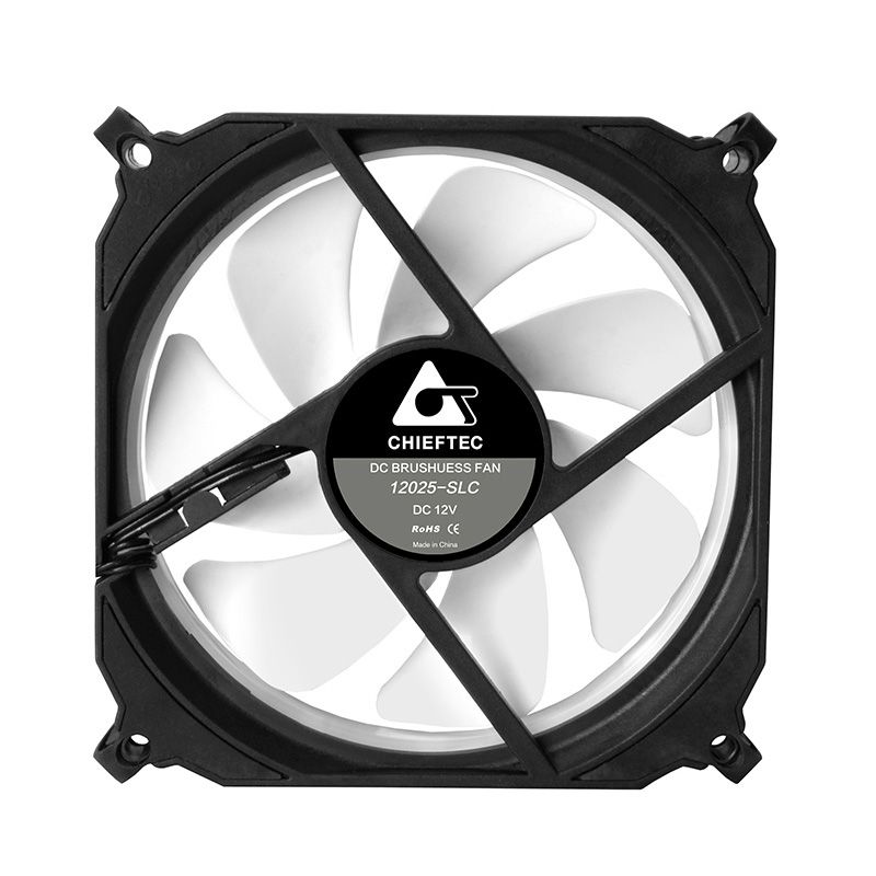 VENTILATOR CHIEFTEC PC 120x120x25 mm, ADD RGB LED, 3 buc. in pachet & HUB & telecomanda 