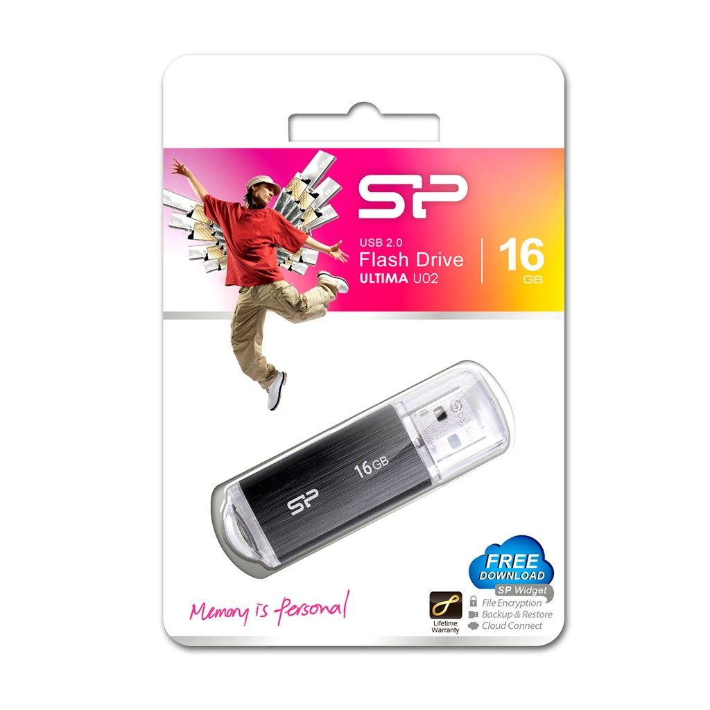 SILICONPOW SP016GBUF2U02V1K Silicon Power memory USB Ultima U02 16GB USB 2.0 Black_11