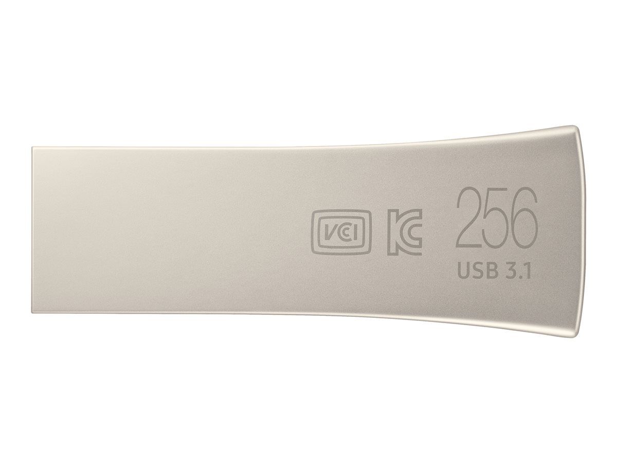 MEMORIE USB SAMSUNG 256 GB, USB 3.1, profil mic, carcasa metalica, auriu, 