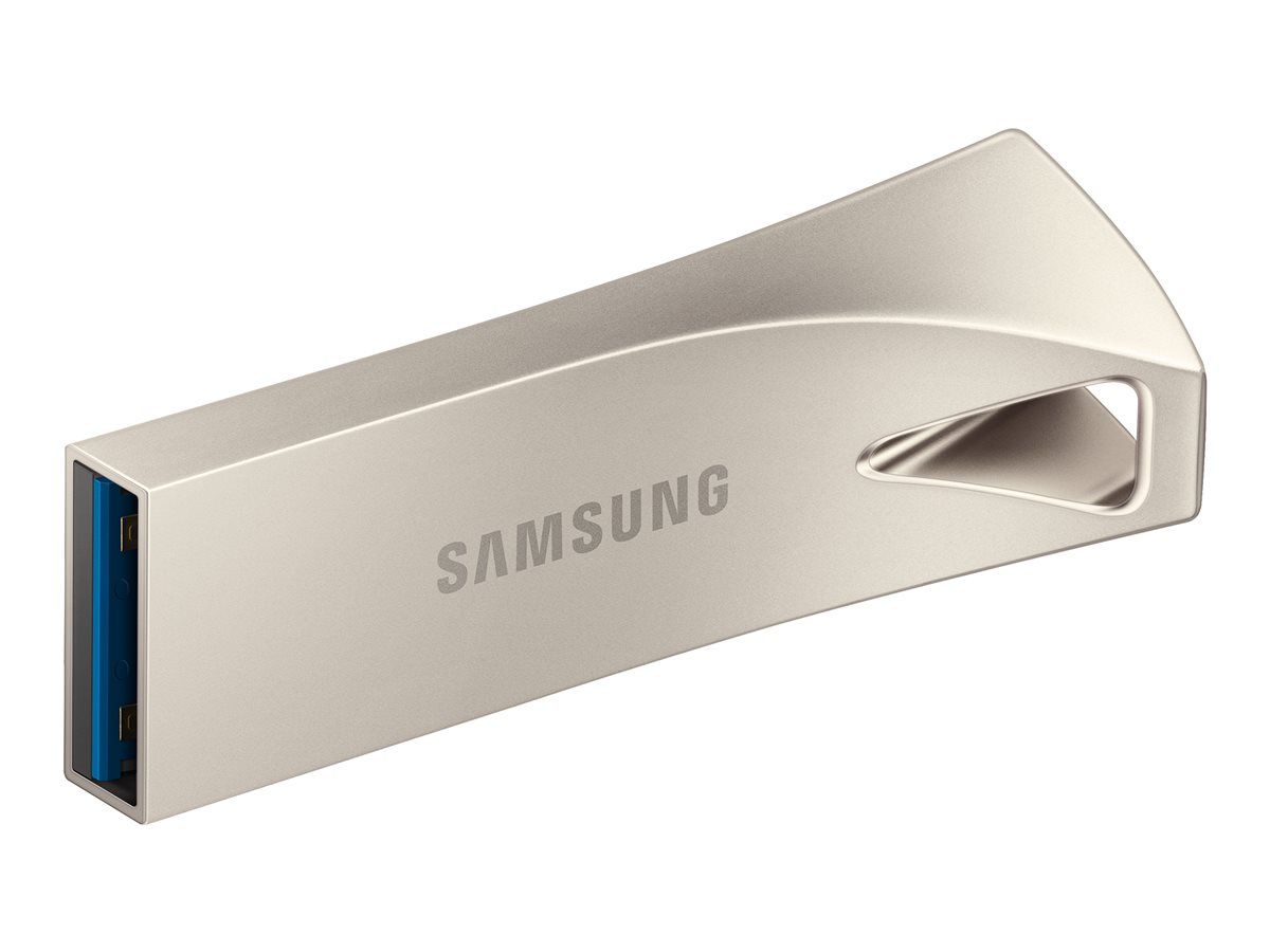 MEMORIE USB SAMSUNG 256 GB, USB 3.1, profil mic, carcasa metalica, auriu, 