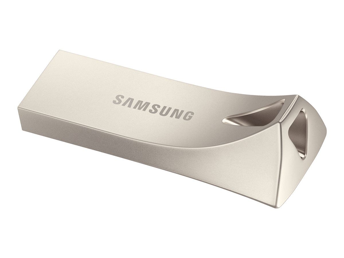 MEMORIE USB SAMSUNG 256 GB, USB 3.1, profil mic, carcasa metalica, auriu, 