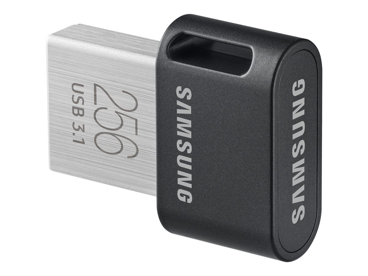 MEMORIE USB SAMSUNG 256 GB, USB 3.1, profil mic, carcasa metalica, negru, 