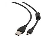 Gembird 1.8m USB 2.0 A/mini-USB USB cable USB A Mini-USB B Black_1