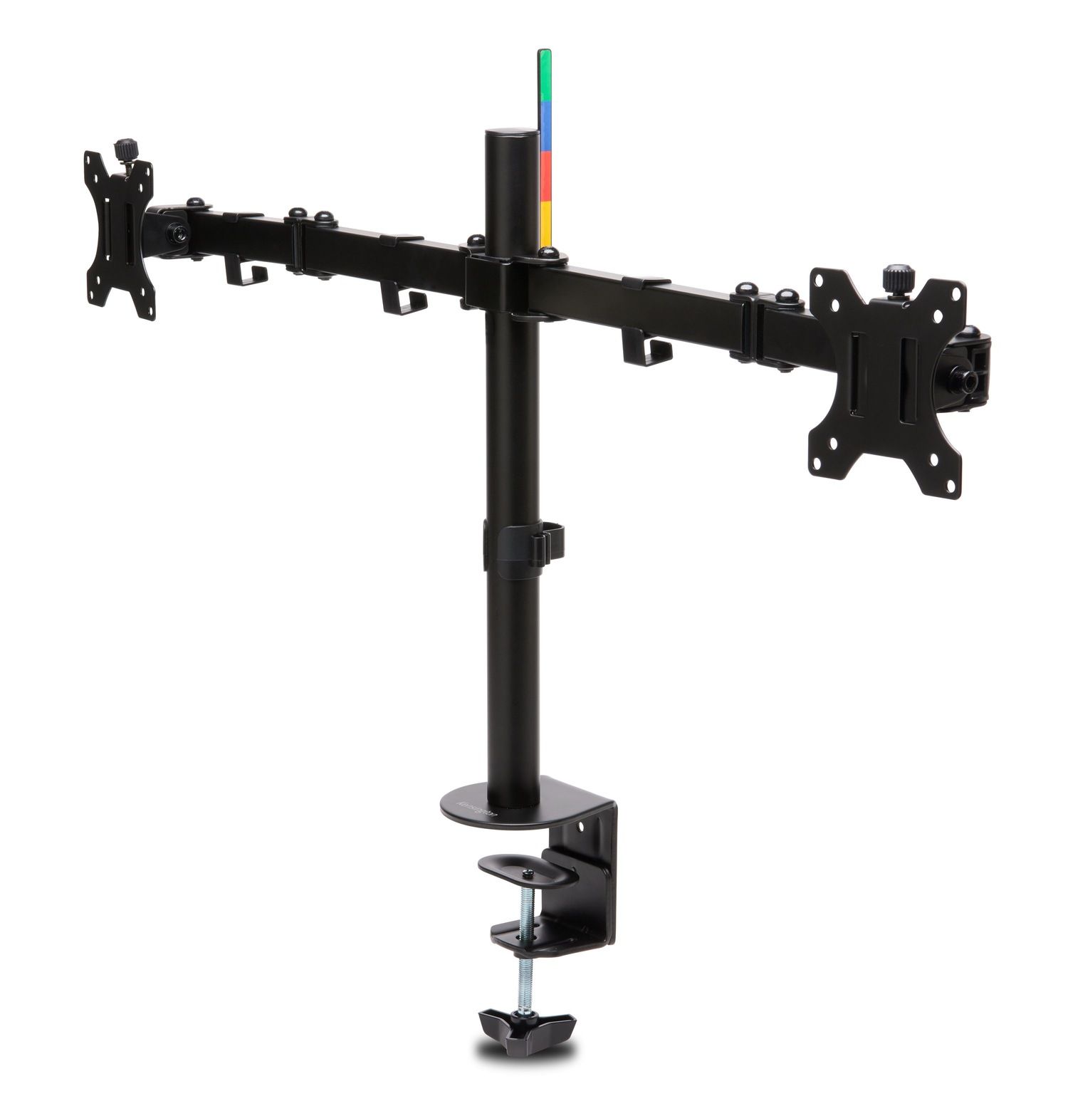 SUPORT de birou KENSINGTON, pt 2 TV/monitor plat, diag. max 32 inch, rotatie, inclinare, pivotare, orizontala, verticala, totala, max 8 Kg,  K55409WW 