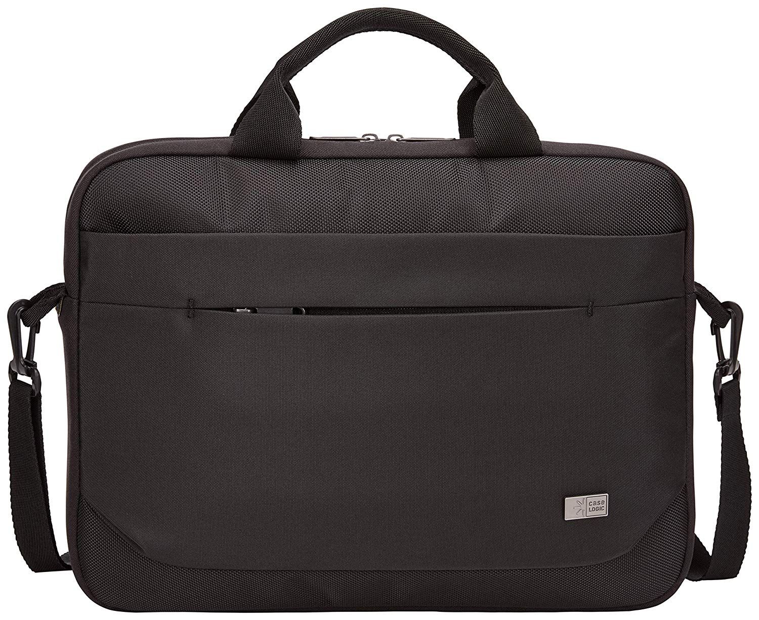 GEANTA CASE LOGIC, pt. notebook de max. 14 inch, 1 compartiment, buzunar frontal x 2, waterproof, poliester, negru, 