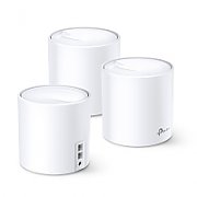 TP-Link AX1800 whole home mesh Wi-Fi 6 System, Deco X20(3-pack); Wireless Standards: IEEE 802.11a/n/ac/ax 5GHz, IEEE 802.11b/g/n/ax 2.4GHz, Signal Rate: 575 Mbps on 2.4GHz, 1200 Mbps on 5GHz, 1024QAM on 2.4GHz and 5GHz, 2 X 10/100/1000 Mbps RJ45 ports, Working Mode: Router, Access Point, 4 internal_2