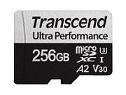 TRANSCEND 256GB microSD w/ adapter UHS-I U3 A2