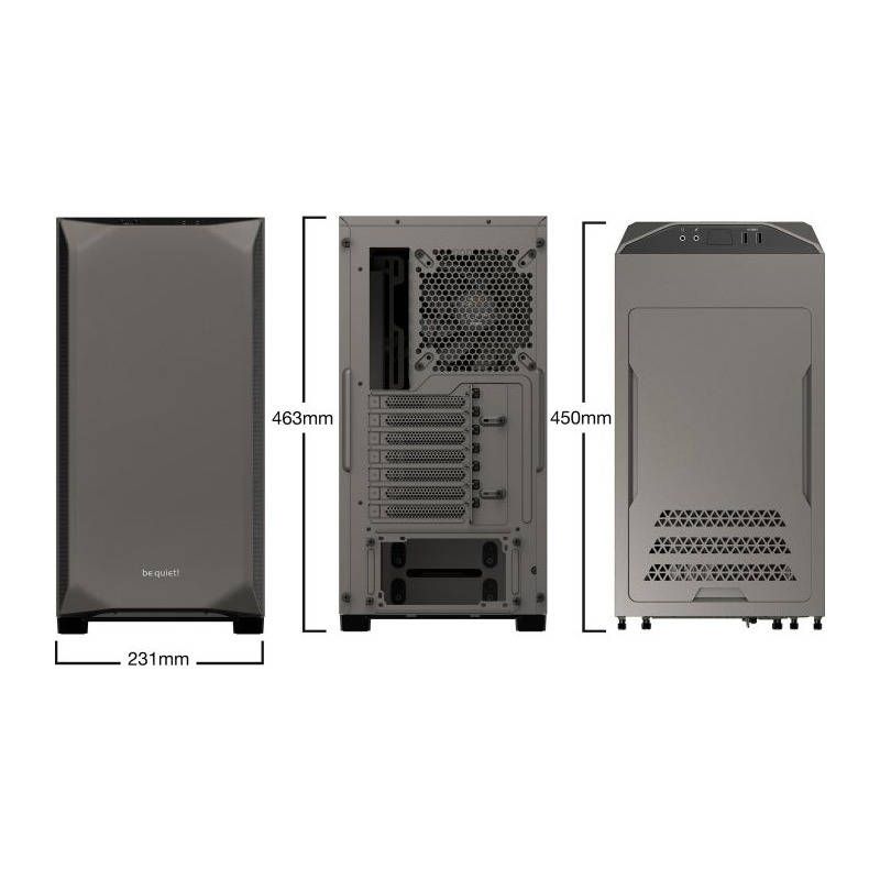 Geh./ case be quiet! Pure Base 500 Window Metallic Gray_7