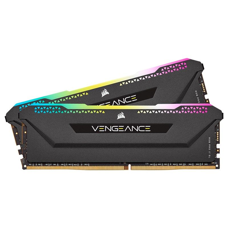 CORSAIR DDR4 16GB 2x8GB 3200MHz DIMM CL16 VENGEANCE RGB Pro SL Black 1.35V XMP 2.0_2