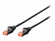 DIGITUS CAT 6 S-FTP patch cable Cu LSZH AWG 27/7 length 1 m 10 pieces color black
