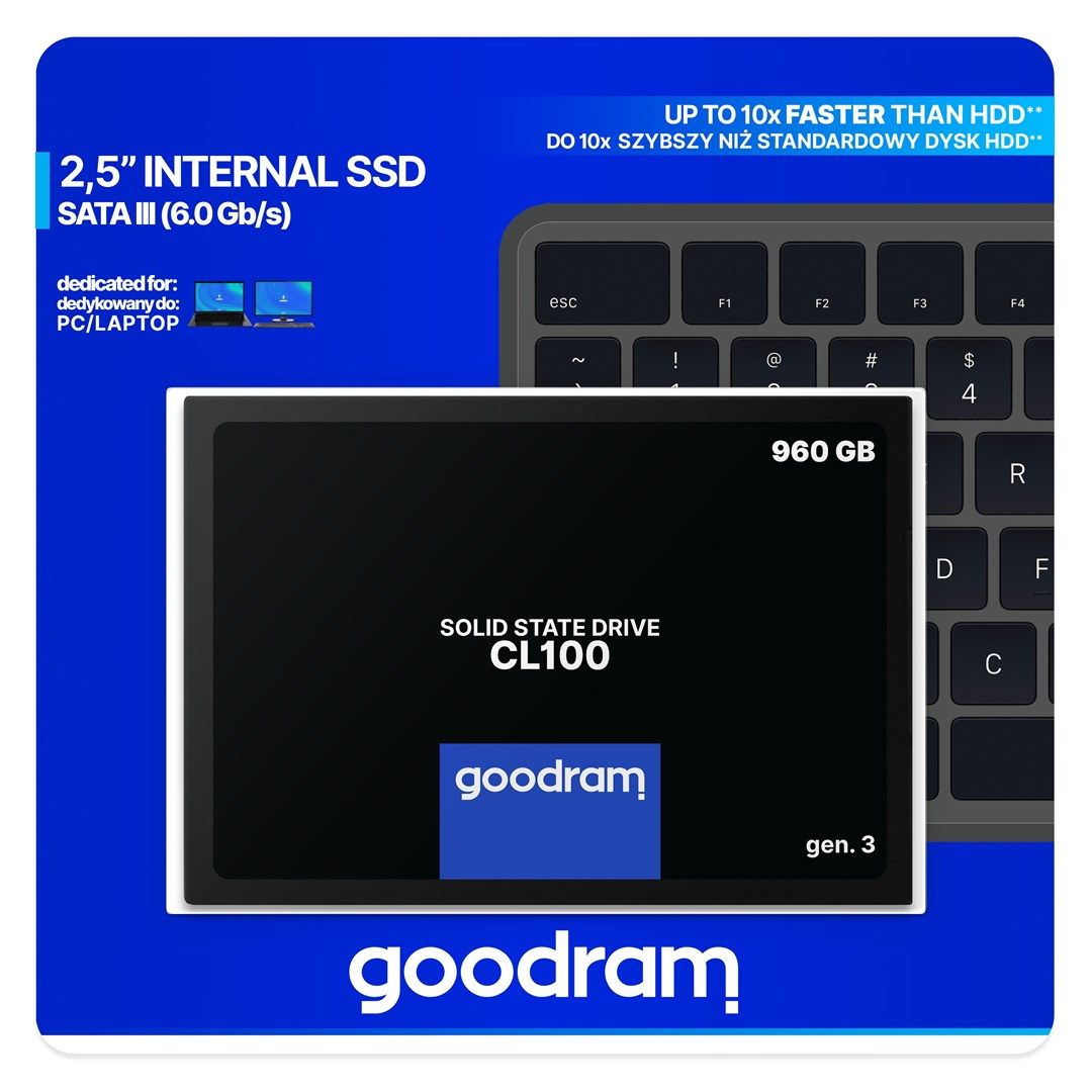 GOODRAM SSD CL100 GEN.3 960GB 2.5inch SATA3 540/460 MB/s_8