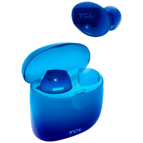 TCL In-Ear True Wireless Bluetooth Headset, Frequency of response 9-22K, Sensitivity 100 dB, Driver Size 5.8mm, Impedence 13 Ohm, Max power input 20mW, Playtime 6.5h/26h, IPX4, Bluetooth 5.0, A2DP, AVRCP, HFP, HS, USB-C, Color Ocean Blue_4