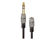 ADAPTOR audio GEMBIRD stereo (1 x 6.5 mm jack T la 1 x 3.5 mm jack M), 0.2M, negru, 