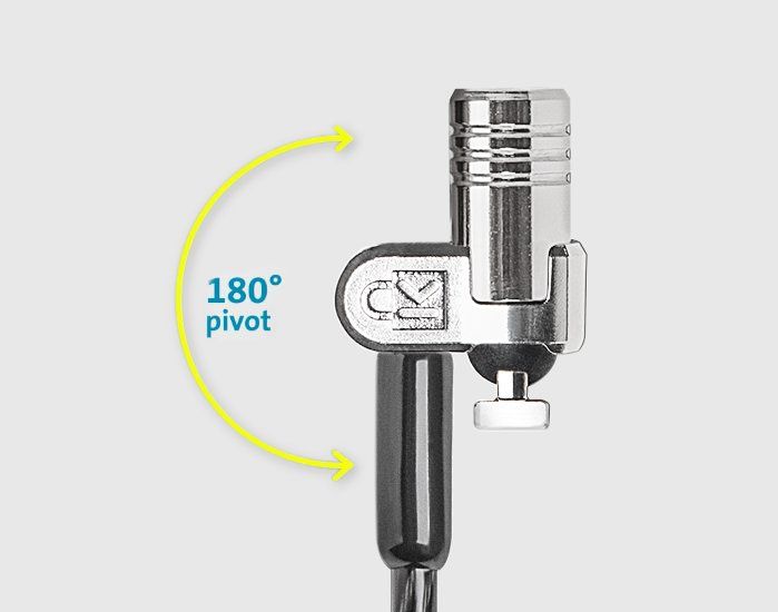 CABLU securitate KENSINGTON pt. notebook slot standard, cheie standard, conectare directa, 1.8m, cablu otel retractabil, 10mm, permite rotire cablu, tehnologie Hidden Pin, 