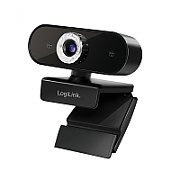 CAMERA WEB LOGILINK senzor. 1080p Full-HD cu rezolutie video 1920x1080; inclinare 30grade, rotatie 180grade, microfon, cablu 1.45m, 