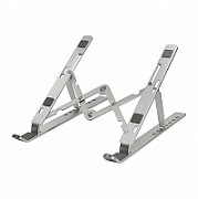 SUPORT de birou LOGILINK pt. notebook, 7 pozitii, suporta dimensiuni 10-16 , pliabil, aluminiu, suport antiderapant, argintiu,  AA0134 