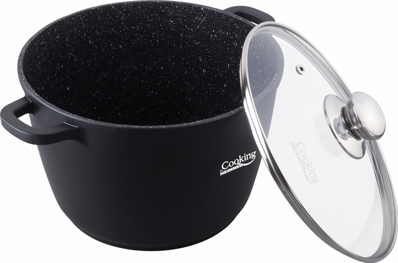 OALA ALUMINIU TURNAT+CAPAC, 28 cm x 20 cm , 10 L, DARK LINE, COOKING  BY HEINNER