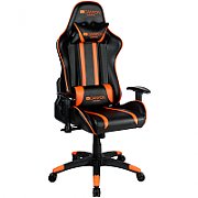 CANYON Fobos GС-3 Gaming chair, PU leather, Cold molded foam, Metal Frame, Top gun mechanism, 90-165 dgree, 2D armrest, Class 4 gas lift, Nylon 5 Stars Base, 60mm PU caster, black+Orange._3