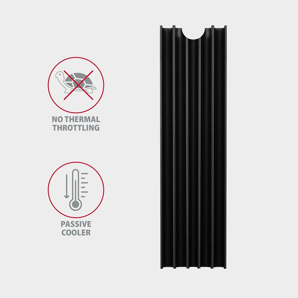 Cooler Pasiv CLR-M2L10, pentru M.2 SSD, Suport SSD 80mm, Aluminiu, Paduri termice din silicon incluse, inatime10 mm_6