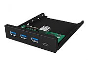 ICYBOX IB-HUB1418-i3 IcyBox 4x Port USB 3.0 Hub (3x USB 3.0, 1x USB Type-C), frontpanel 3.5_3